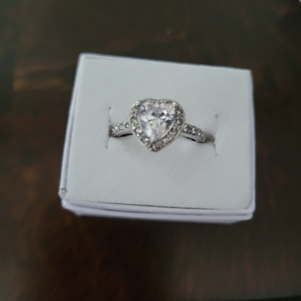 Heart ring size 7 and a size 9.   Only 12.00 each